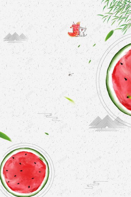 吃瓜娱乐的背景图片素材